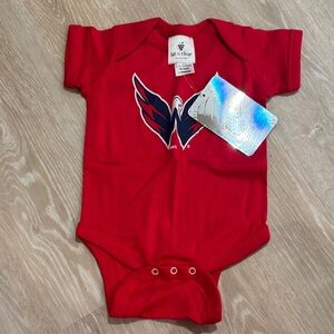 Red Baby Onesie with Logo